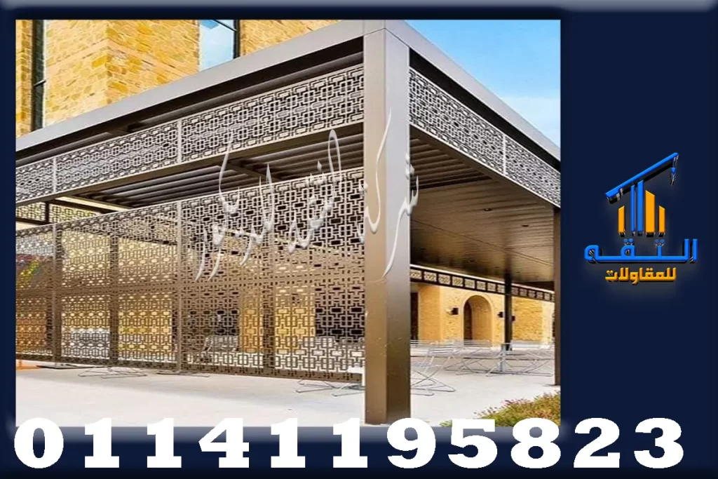 تركيب برجولات خشب في المساحات الخارجية العلوية